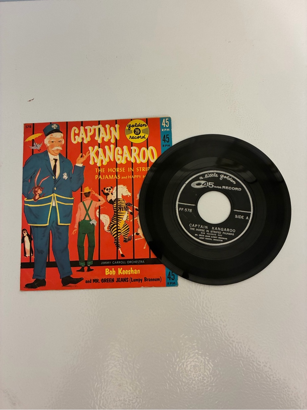 Pre-owned Captain Kangaroo "The Horse In Striped Pajamas" Golden
Record 45 RPM